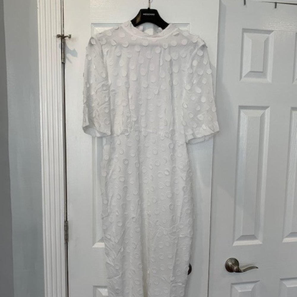 BCBG White Midi Dress